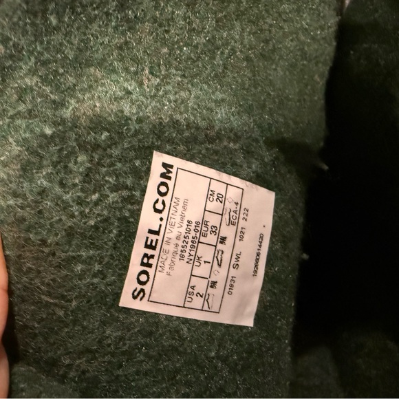 Kids Black Sorel Winter Snow Boots - Picture 3 of 3